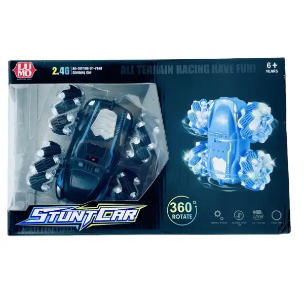 360° Rotating Stunt Car with Lights - Image 2
