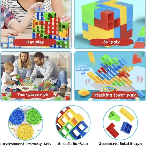 Tetra Tower Balance Stacking Game - Image 2