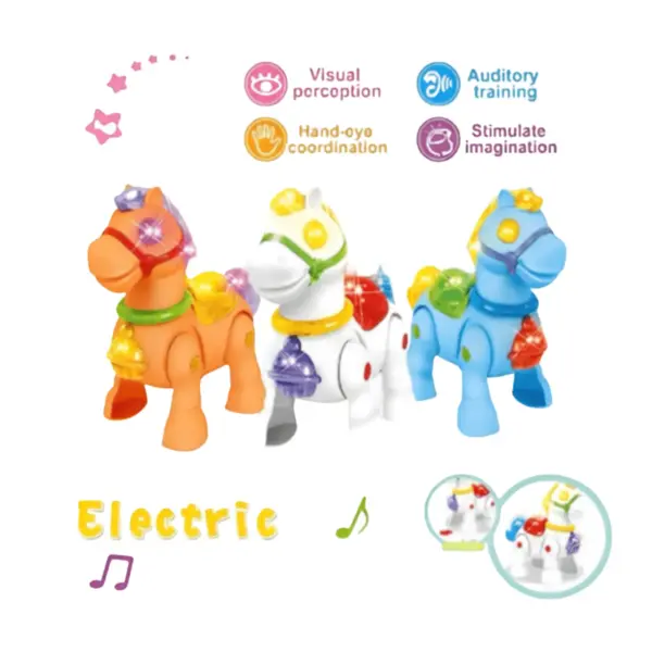 Cute Pony Musical Walking Toy - Image 2