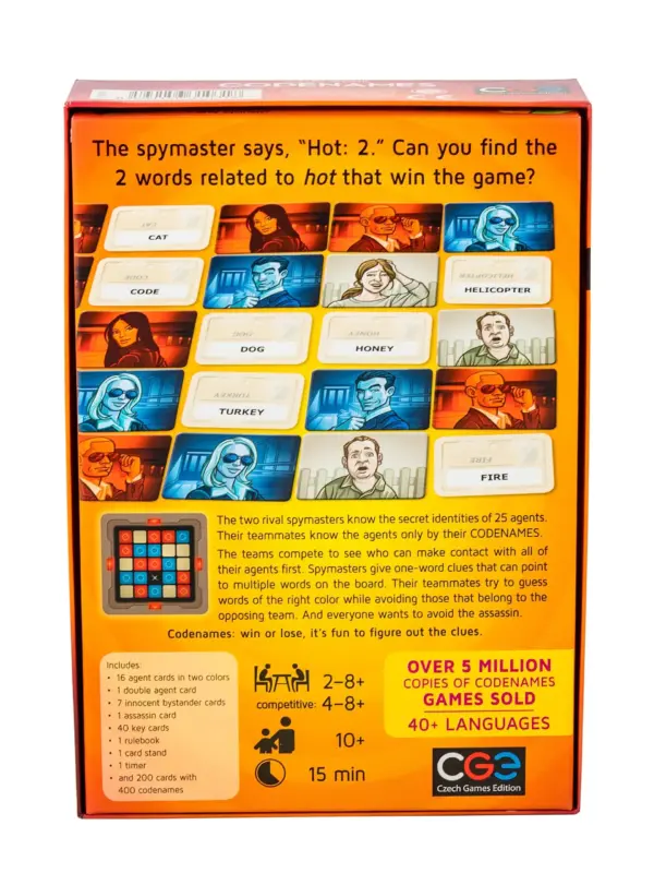 Codenames Board Game: A Word Association Game of Espionage and Strategy - Image 4
