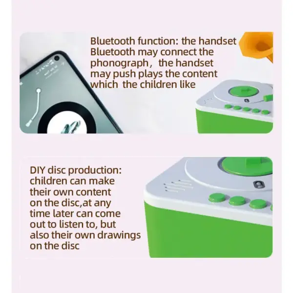 Children Phonograph Record Player: Fun and Educational Toy for Kids - Image 3