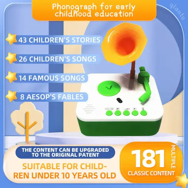 Children Phonograph Record Player: Fun and Educational Toy for Kids - Image 4