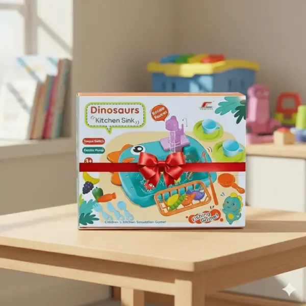 Dinosaur Fishing Fun Toy Set: Interactive Sink Toy for Kids