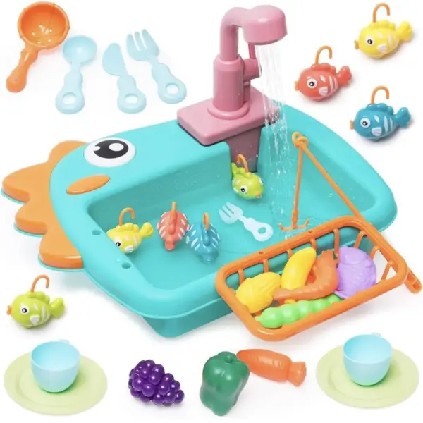 Dinosaur Fishing Fun Toy Set: Interactive Sink Toy for Kids - Image 4