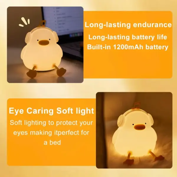 Silicone Night Light: Soft & Soothing LED Light for a Cozy Atmosphere - Image 4